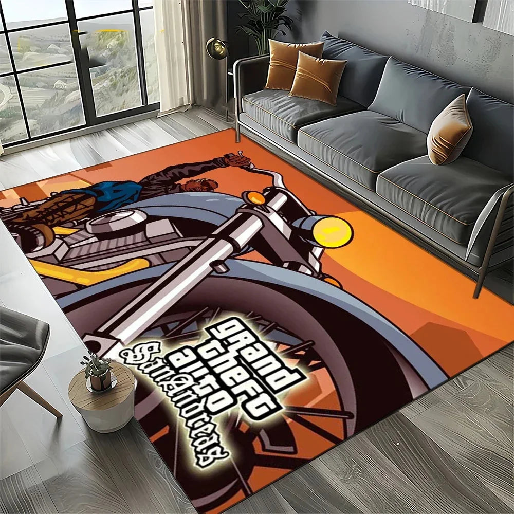 Neon City Gaming Floor Rug