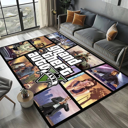 Neon City Gaming Floor Rug