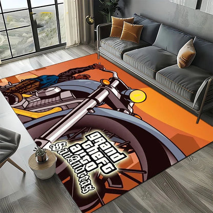 Neon City Gaming Floor Rug
