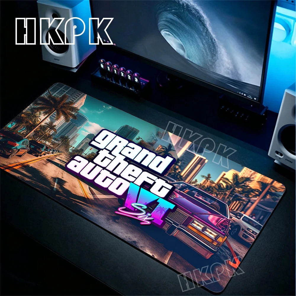 Neon City XXL Gaming Desk Mat