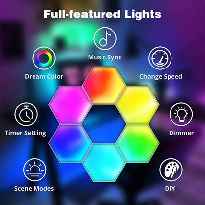 Hexagon RGB Wall Light Panels