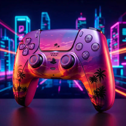 Neon City PS5 Controller Shell