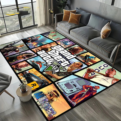 Neon City Gaming Floor Rug