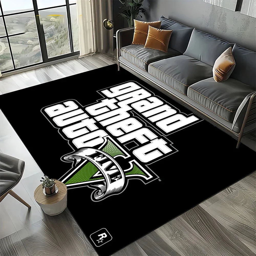 Neon City Gaming Floor Rug