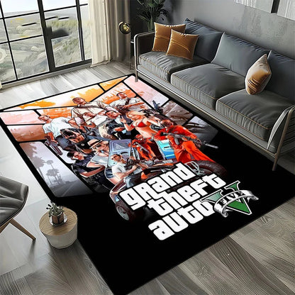 Neon City Gaming Floor Rug