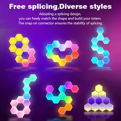 Hexagon RGB Wall Light Panels