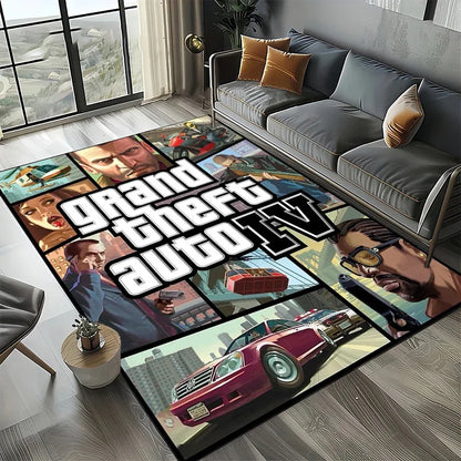 Neon City Gaming Floor Rug