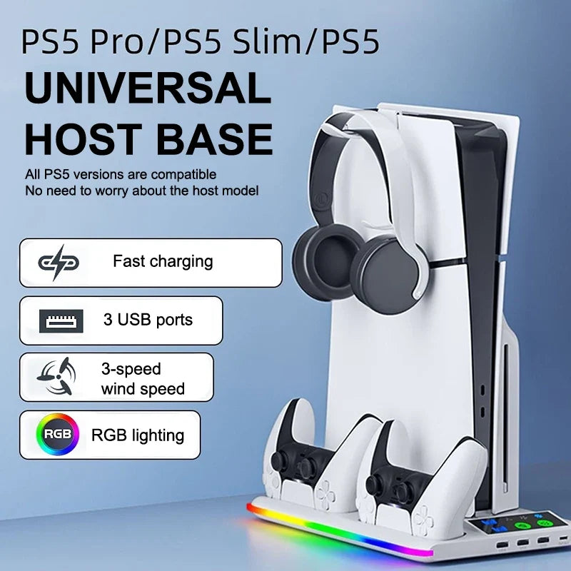 PS5 Cooling Stand and Charging Station - included in Console Corner Bundle