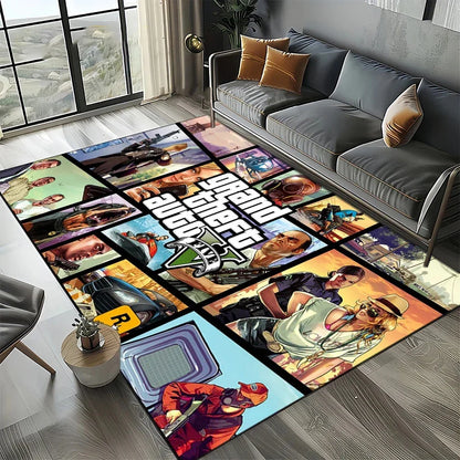 Neon City Gaming Floor Rug