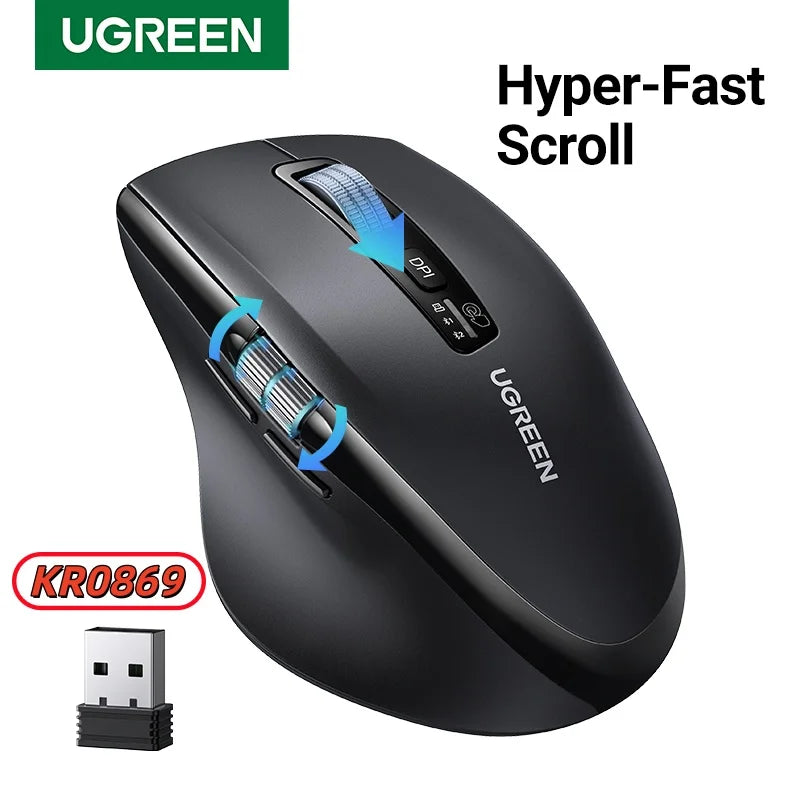 Hyper-scroll wireless mouse with magnetic fast scroll wheel — DESKR Australia
