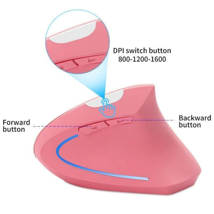 Ergonomic Vertical Wireless Mouse