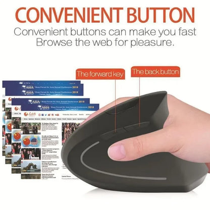 Ergonomic Vertical Wireless Mouse