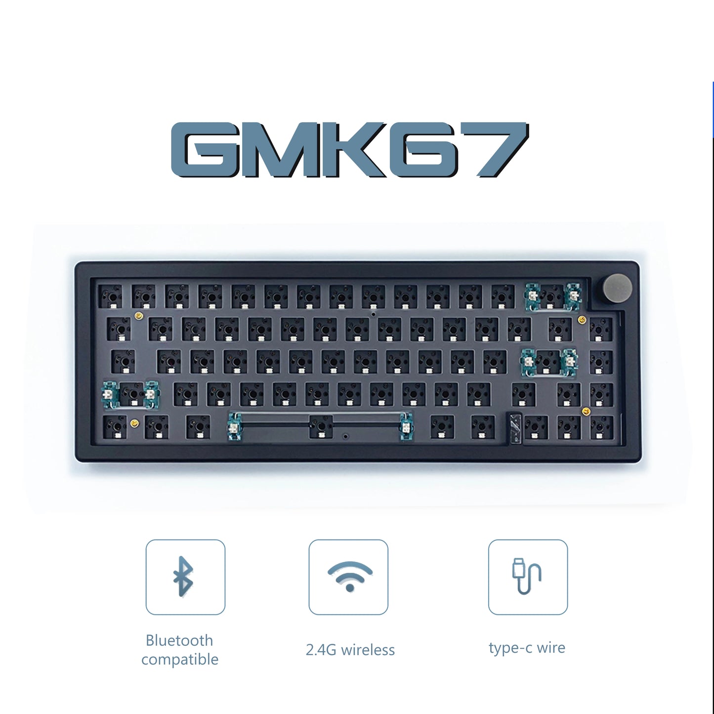 Gasket-mount hot-swap mechanical keyboard with RGB backlight — DESKR Australia