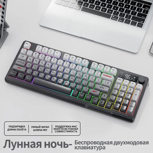 Smart display mechanical keyboard with media knob and RGB — DESKR Australia