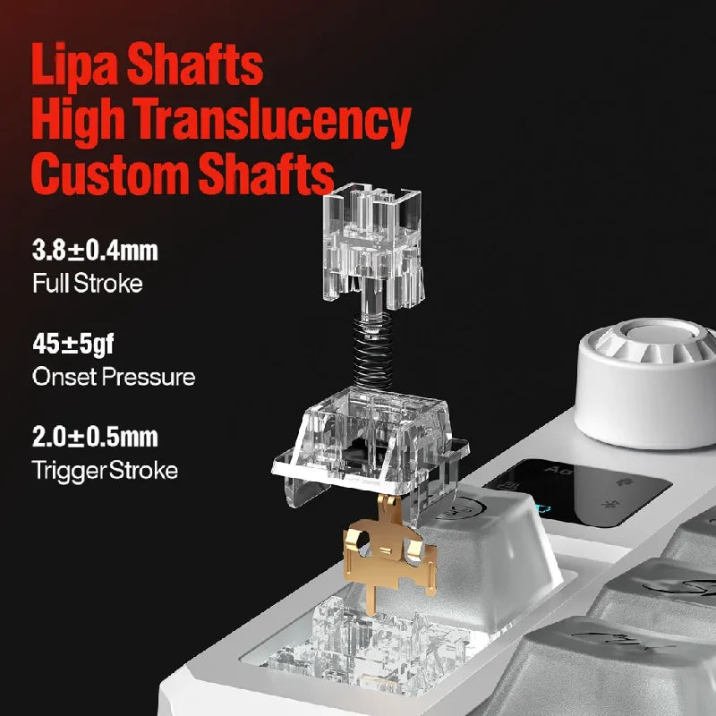 Crystal Transparent Mechanical Keyboard