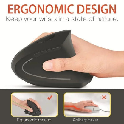 Ergonomic Vertical Wireless Mouse