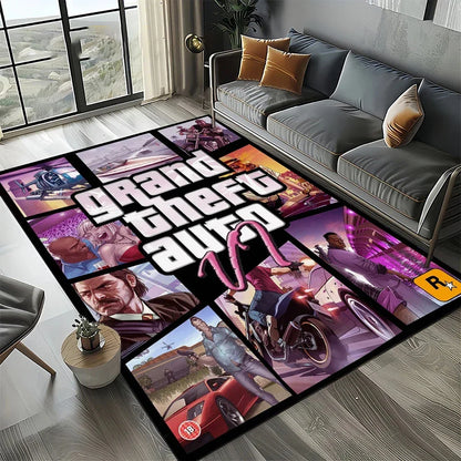 Neon City Gaming Floor Rug