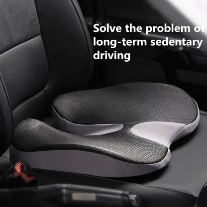 Orthopedic memory foam seat cushion with coccyx cutout — DESKR Australia