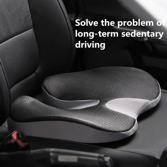 Orthopedic memory foam seat cushion with coccyx cutout — DESKR Australia