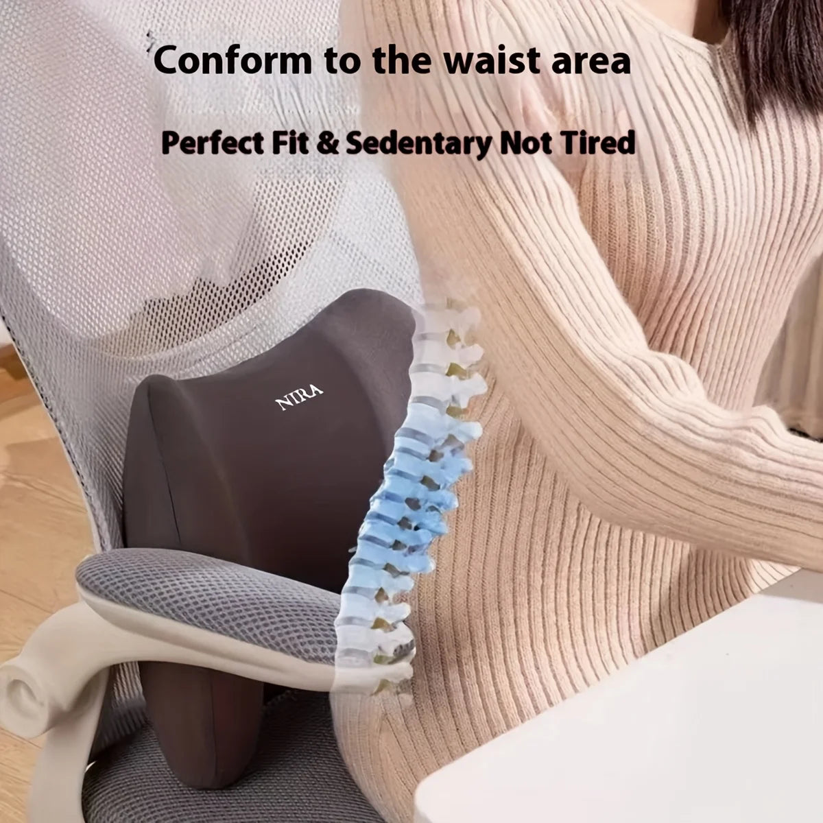 Memory Foam Lumbar Support Cushion