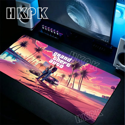 Neon City XXL Gaming Desk Mat