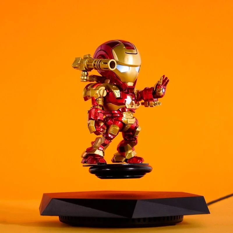 Magnetic levitating display stand floating and rotating a collectible figure — DESKR Australia