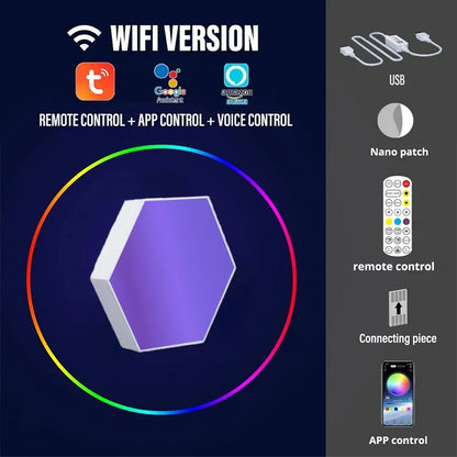 Hexagon RGB Wall Light Panels