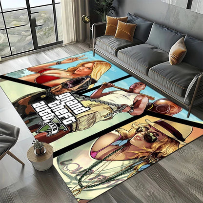 Neon City Gaming Floor Rug