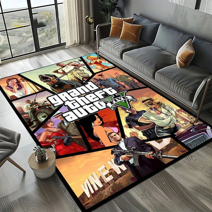 Neon City Gaming Floor Rug
