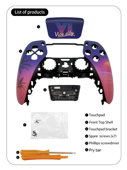 Sunset City PS5 Controller Shell