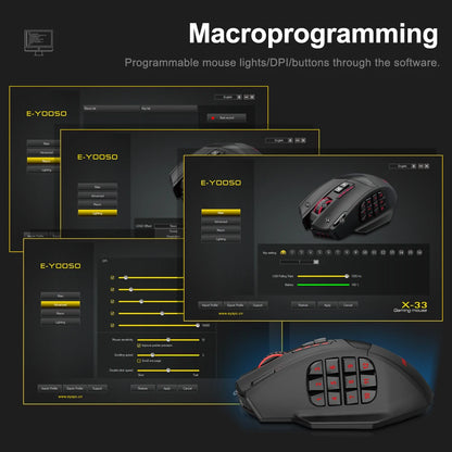 MMO Wireless Gaming Mouse — 16 Buttons