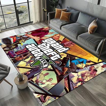 Neon City Gaming Floor Rug