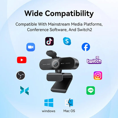 4K Autofocus Webcam