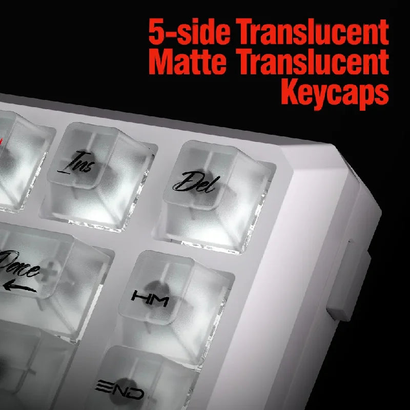 Crystal Transparent Mechanical Keyboard