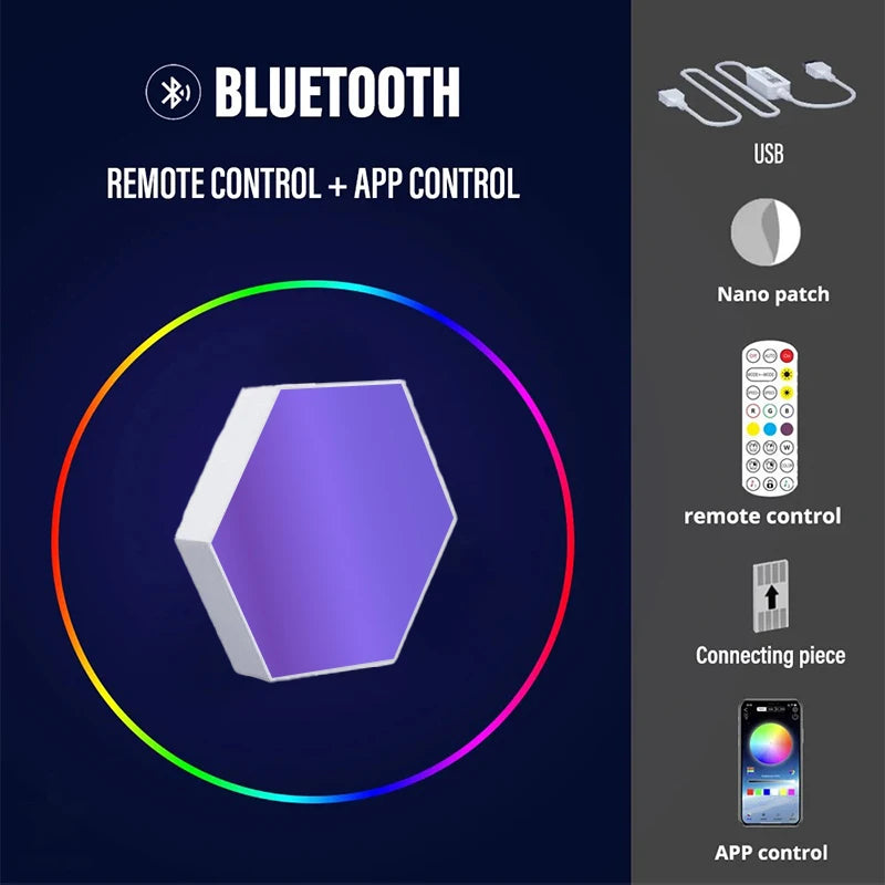 Hexagon RGB Wall Light Panels