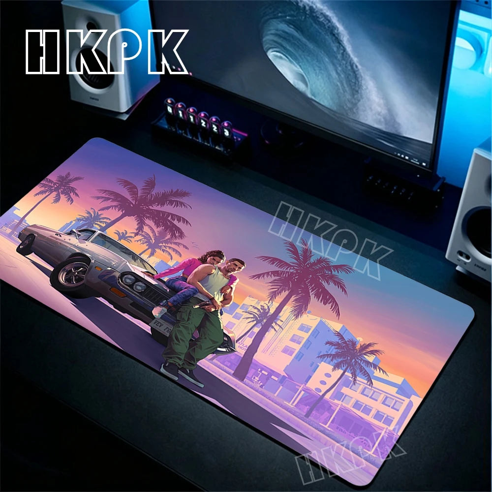 Neon City XXL Gaming Desk Mat