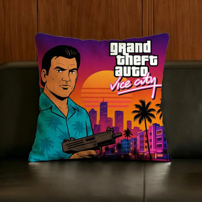 Neon City Cushion Cover