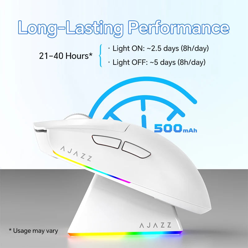 Wireless Gaming Mouse with RGB Charging Dock