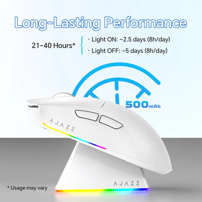 Wireless Gaming Mouse with RGB Charging Dock
