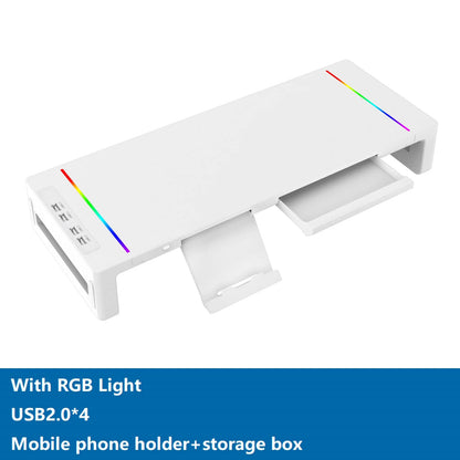 Monitor Riser with Storage Drawer