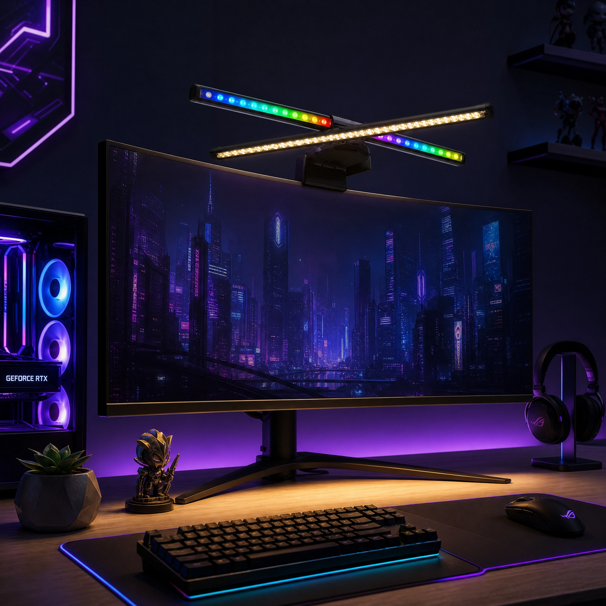 RGB Monitor Light Bar - included in Streaming Starter Bundle