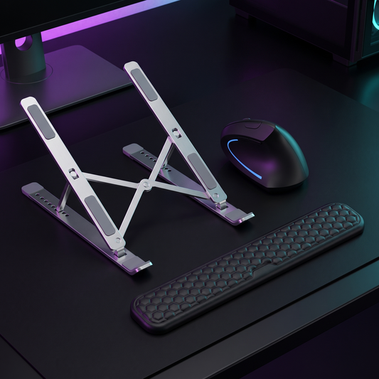 Work-From-Home Bundle: DESKR folding laptop stand, vertical mouse and wrist rest