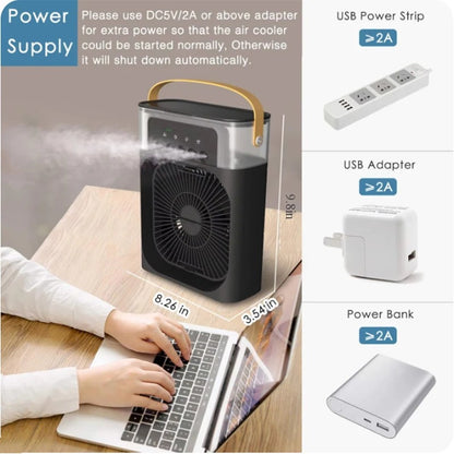 CoolBreeze 3-in-1 USB Mini Air Cooler